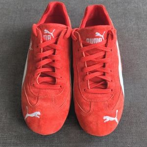 red puma racing shoes
